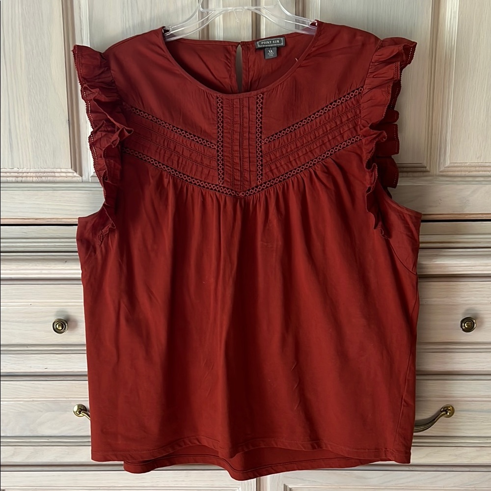 Point Sur (JCrew) Ruffle Sleeve Blouse